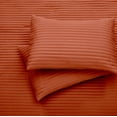 thumbnail image 4 of Nanshing Amerie 3 Piece Casual Stripes Comforter Set, Rust, King, 4 of 6