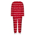 thumbnail image 6 of LIaqionyy Women's Pajama Sets Striped Long Sleeve Sleepwear Pullover Top Jogger Pants Soft Pjs Set Loungewear, 6 of 7