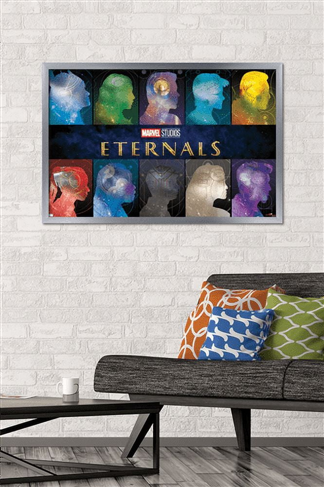 Marvel Eternals - Side Profile Wall Poster, 22.375" x 34", Framed