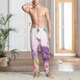 thumbnail image 2 of Kdxio Flowers And Colorful Butterflies Print Men's Sleep Pajama Pant Lounge Pants with Pockets-Medium, 2 of 6