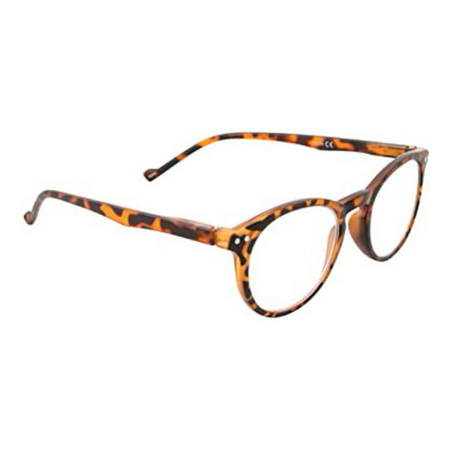 grinderPUNCH Lunettes de Lecture Rondes Ovales Légères pour Hommes et Femmes Lunettes de Lecture +2,50, Écaille