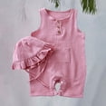 thumbnail image 2 of Coerni New Born Baby Boy Girl Romper Jumpsuit Cotton Linen Sleeveless Ruffled Bodysuit Summer Clothes Coming Home Outfit Set, 2 of 9