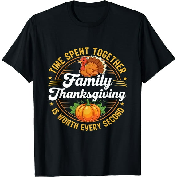 Thanksgiving Shirts for Men Women Boys Pumpkin Turkey Shirt T-Shirt
