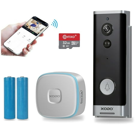 XODO Smart WiFi 1080P Video Doorbell Wireless Security Camera, 2-Way Audio, Real-Time Alerts