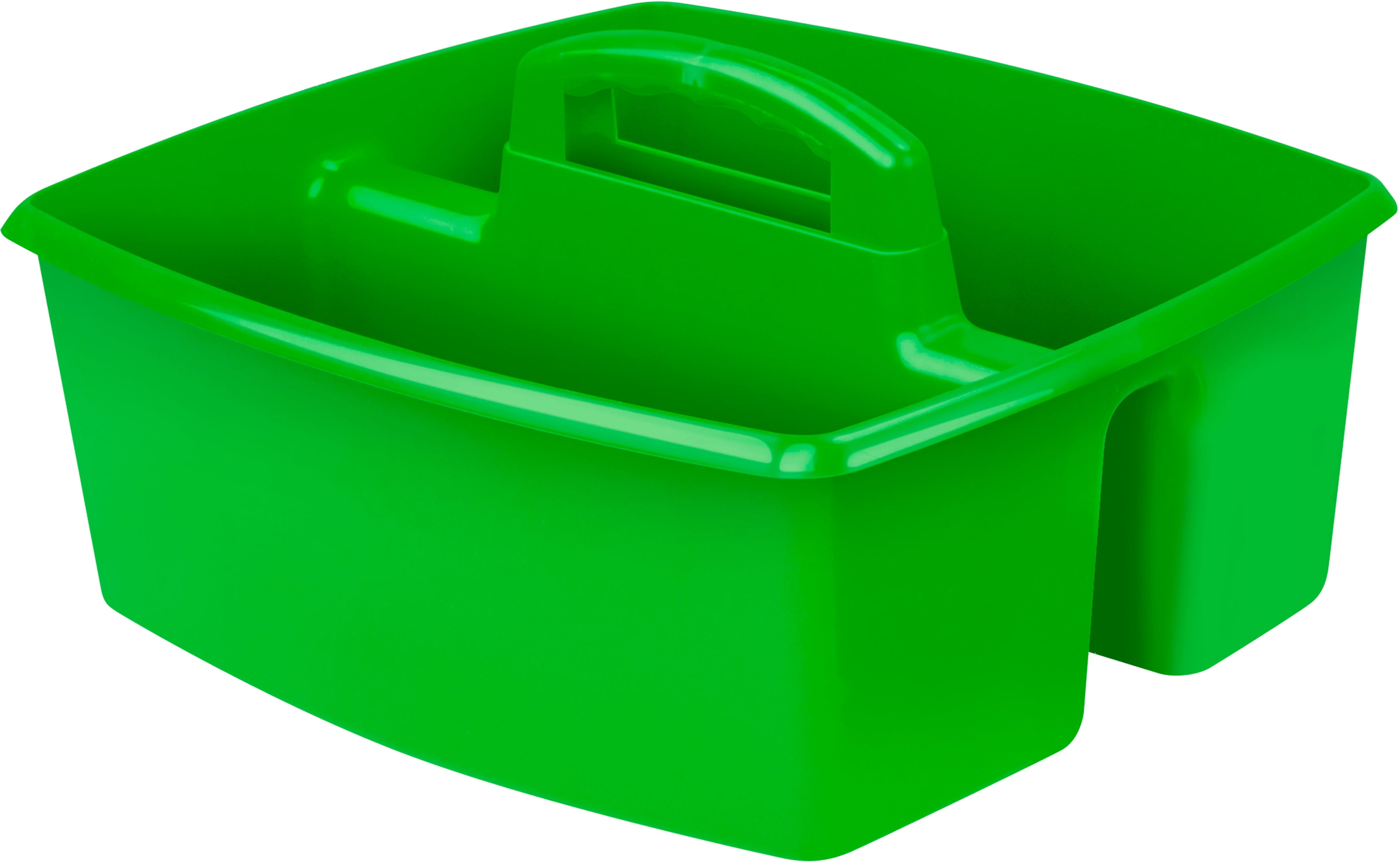 2 Compartment Large Art Caddy Available in blue, green, red, and