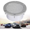 thumbnail image 3 of Duct Grille Vent, Universal Car Racing Air Bumper Vent Inlet, Universal Bumper Air Vent for Cold Air Intake (Silver), 3 of 5