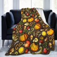 thumbnail image 2 of Fall Blanket for Women Men, Cute Autumn Themed Design Printed Throw Blankets for Teens Adults Lap, Couch Bed, Warm Soft Cozy Blanket, 60"x 80", 2 of 6