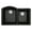 Black, variant on Karran Usa QU-610-CN Quartz Qu 32" Undermount Double Basin Quartz Composite Kitchen Sink -