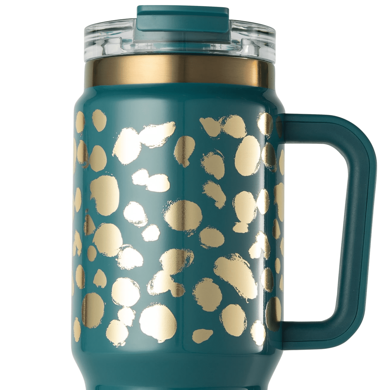 Teal & Gold Dots
