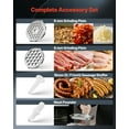 thumbnail image 3 of VEVOR Commercial Electric Meat Grinder, 5 lbs/min Capacity, #8 Industrial Meat Mincer with 2 Stainless Steel Blades, 2 Grinding Plates, 600W Heavy-Duty Sausage Maker Stuffer, for Kitchen, Restaurant, 3 of 9