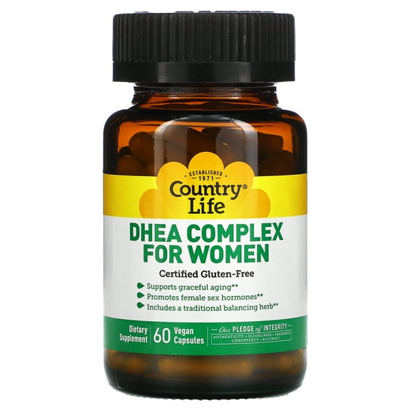 Country Life DHEA Complex for Women, 60 Vegan Capsules