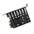 thumbnail image 1 of PCI-E to USB Adapter Board USB 3.0 High Data USB expansion Transmission Speed Expansion Board with 7 Ports, 1 of 8