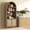 Reclaimed Caramel Oak, variant on SICOTAS 84.2" Tall Rattan Pantry Cabinet with Adjustable Shelves - Large Farmhouse Kitchen Storage Organizer, Boho Dining Room Cabinet, Freestanding Arched Food Pantry with Doors ,Reclaimed Light Oak