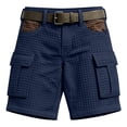 thumbnail image 2 of Men's Summer Multi-Pocket Textured Cargo Shorts Men's Casual Fashion Cargo Shorts, 2 of 5