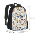 thumbnail image 3 of Daiia Flowers Butterfly Backpack for Men and Women -Durable Backpack Large Capacity, Water-Resistant Bag with Adjustable Straps and Laptop Compartment, 3 of 9