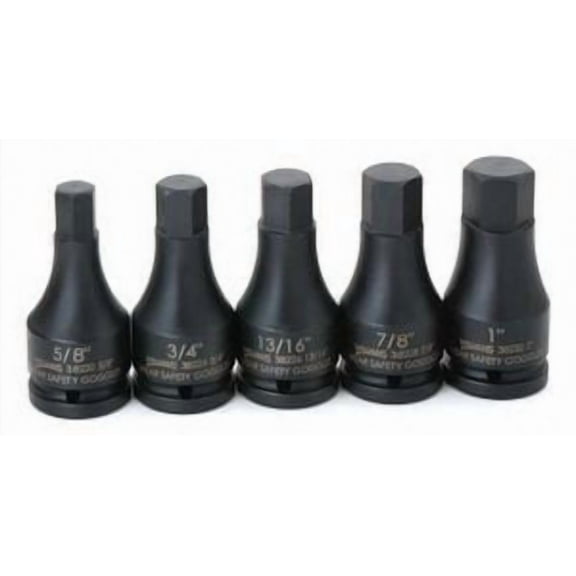 Williams 38932 5-Piece 3/4-Inch Drive Hex Driver Impact Socket Set