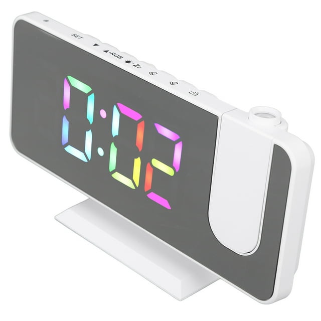 Reloj Despertador Digital RGB Jadeshay con Superficie de Espejo