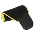thumbnail image 4 of Ceinture de tailleur de taille, ceinture d'entraîneur de taille confortable pratique pour le fitness pour le yoga pour les sports en noir jaune, 4 of 7