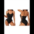 thumbnail image 3 of Traje de Baño de una Pieza para Mujer Traje de Baño de una Pieza con Abertura Alta para Mujer Traje de Baño de una Pieza Negro M, 3 of 6