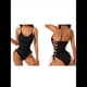 thumbnail image 3 of Traje de Baño de una Pieza para Mujer Traje de Baño de una Pieza con Abertura Alta para Mujer Traje de Baño de una Pieza Negro XL, 3 of 6