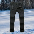 thumbnail image 3 of Womens Ski Pants Cargo Hiking Pants Thick Pants Slim Outdoor Windproof Ski Pants Black, 3 of 8