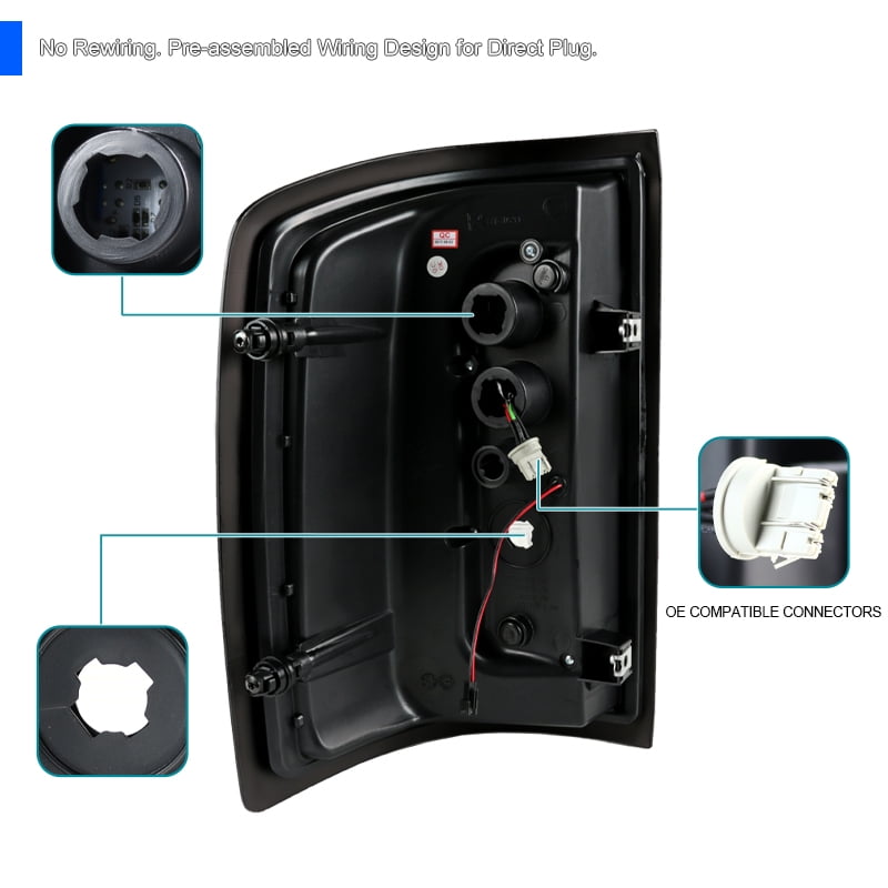 Buy SpecD Tuning Chrome LED + Turn Signal Strip Projector Headlight w