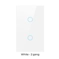thumbnail image 4 of US Smart Home WiFi Tuya Touch Switch Wireless 433.92MHz Sensor Button Tempered Glass Panel Switches Sticky On/Off Office Hotel White 2 Gangs, 4 of 9