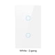 thumbnail image 4 of US Smart Home WiFi Tuya Touch Switch Inalámbrico 433.92MHz Botón de sensor Panel de vidrio templado Interruptores Sticky On / Off Office Hotel White 2 Gangs Noticed HA011540-03B, 4 of 7