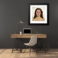 thumbnail image 4 of Ferdinand Hodler 20x22 Black Modern Framed Museum Art Print Titled - Portrait of Lina Crot (1916-1917), 4 of 5