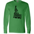 thumbnail image 3 of Inktastic Idaho Silhouette Mandala Long Sleeve T-Shirt, 3 of 5