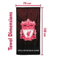 thumbnail image 7 of Liverpool Football Crest Beach Towel 100% Cotton LFC Mesh Bath Swim Towel Liverpool Gift for Teens Men Kids 70 x 140 cm, 7 of 7