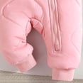 thumbnail image 6 of Baby Winter Fleece Lined Romper Bear Ear Hooded Quilted Snowsuit Full Zipper Warm Jumpsuit Outfit, 6 of 6
