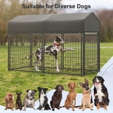 Image showcasing Large Dog Crate Heavy Duty Dog Kennel Outdoor Dog Playpen w/ Waterproof ...