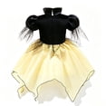 thumbnail image 5 of Girls Short Sleeve Tutu Witch Dresses with Hat Set Witch Costume Cosplay Costume Halloween Costumes Girls Size 2-13 Years, 5 of 7