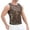 Gold, variant on YAYUBA Men's Striped Sequin Tank Top for Rave, Sparkly Metallic Reflective Mesh Shirts, Gold, XL