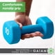 thumbnail image 3 of Pesa de mano con mancuernas de 5 libras – Mancuerna de ejercicio y fitness con revestimiento de neopreno para equipos de gimnasio en casa, entrenamiento de fuerza, pesas libres para mujeres, hombres, 3 of 7
