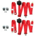 thumbnail image 1 of Chevy S10 Blazer 1982-1994 Standard 3 Point Red Retractable Bucket Seat Belt Kit with Bracketry - 2 Belts, 1 of 1