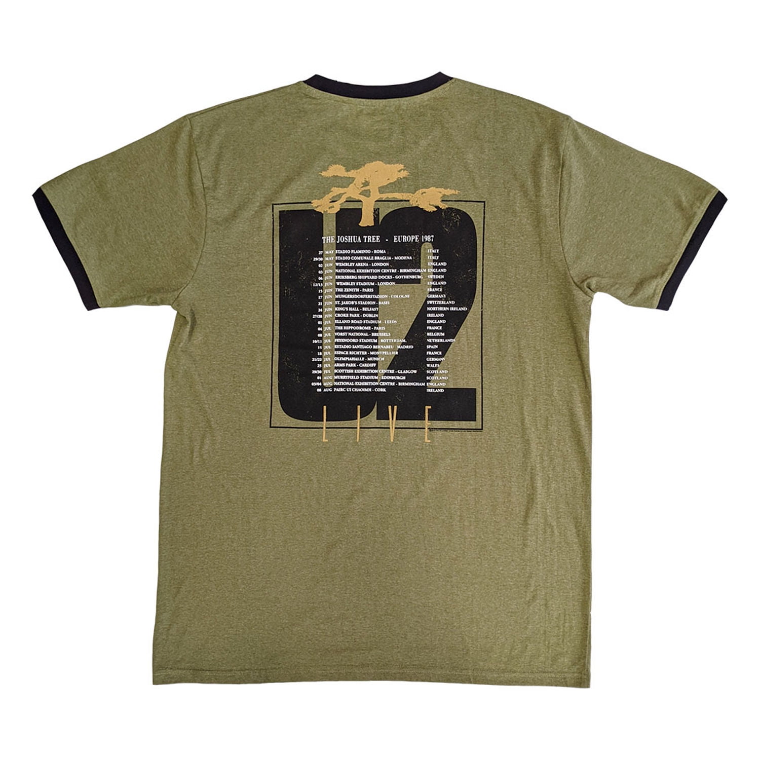 U2（ユーツー）THE JOSHUA TREE Tシャツ Lサイズ U2 Adult Joshua Tree Europe 1987 Ringer T-Shirt - Walmart.ca