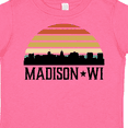 thumbnail image 4 of Inktastic Madison Wisconsin Skyline Retro Sunset Boys or Girls Toddler T-Shirt, 4 of 5