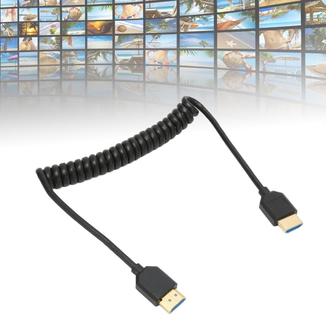 Cable De Resorte De Interfaz Multimedia HD, Cable De Interfaz Multimedia HD 1080P 8K 60Hz Para TV HD Para Decodificador
