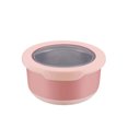thumbnail image 2 of Cuenco De Acero Inoxidable Recipientes herméticos de acero inoxidable de 1 pieza con tapa, apilables, para preparar comidas, aptos para refrigerador y congelador (rosa, 1.2 L) Rkxzt, 2 of 9