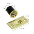 thumbnail image 6 of Design House 2-Pack Drive-In Ball Catch for Closet Doors with Dummy Hardware, Polished Brass, 6 of 9