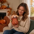 thumbnail image 4 of Scarecrow Plush Doll 1 Piece Sitting Male Decor for Halloween Fall Harvest Thanksgiving Indoor Tabletop Home Porch Harvest Season Holiday Decoration Gift, 4 of 7