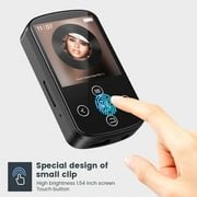 MP3 Player,Bluetooth 5.4 MP4 Music Player with 64GB SD Card,Portable HIFI Sports Music Player with Clip Touch Screen Button,Voice Recorder,FM Radio,E-Book,Support up to 128GB for Running,Walking