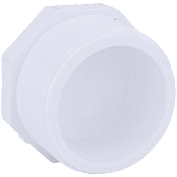 PVC 02113 1600HA Pipe Fitting, Schedule 40 PVC MIP Pressure Plug, 2-In. - Quantity 20