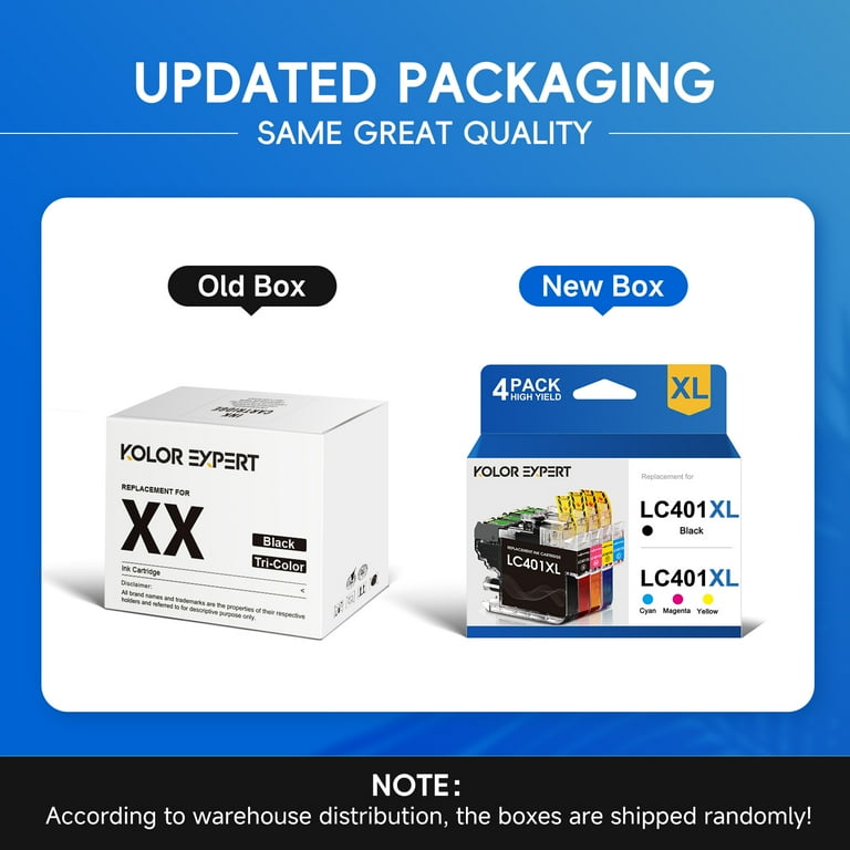 Kolor Expert LC401XL Ink Cartridge, Brother Printers MFC-J1010DW