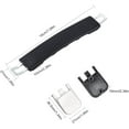 thumbnail image 2 of 2 Set Polypropylene(PP) Luggage Handle Pull Luggage Case Handle Grip for Suitcase Box Luggage Case Black 180x27x10mm, 2 of 7