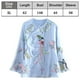 thumbnail image 2 of Camisetas bordadas de manga larga para mujer Blusas Étnicas Florales Pájaros Túnica Tops, Ropa Tradicional, 2 of 7