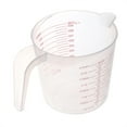thumbnail image 3 of Clear Plastic 1L Measuring Jug Cup Grip Cooking Barking Kitchen Lab 1000ml Container Graduated Jug, 3 of 7