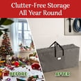 thumbnail image 5 of Elf Stor Christmas Tree Storage Bag for 9FT Artificial Trees (Gray), 5 of 7